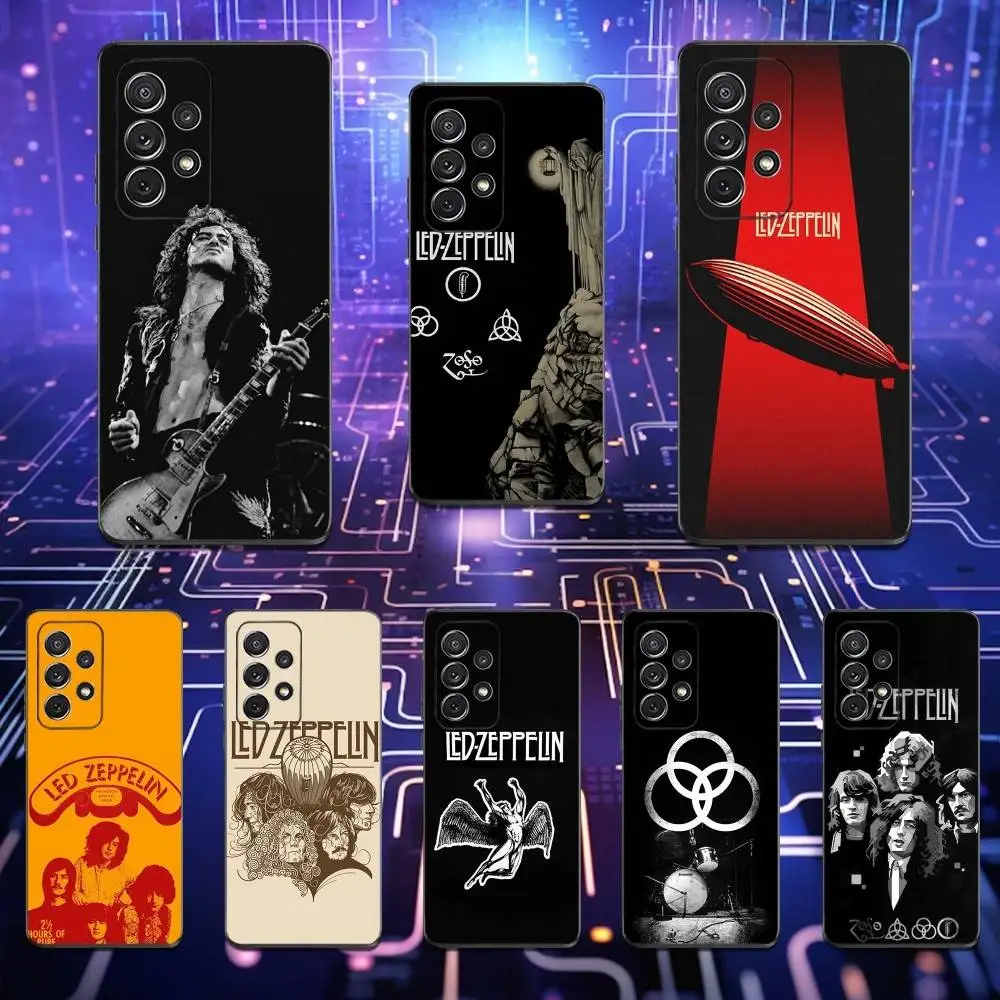 

L-Led Z-Zeppelins Band Phone Case For Samsung S25,S24,S23,S22,S21,S20,S10,Ultra,Plus,Lite,FE,Soft Silicone Black Cover