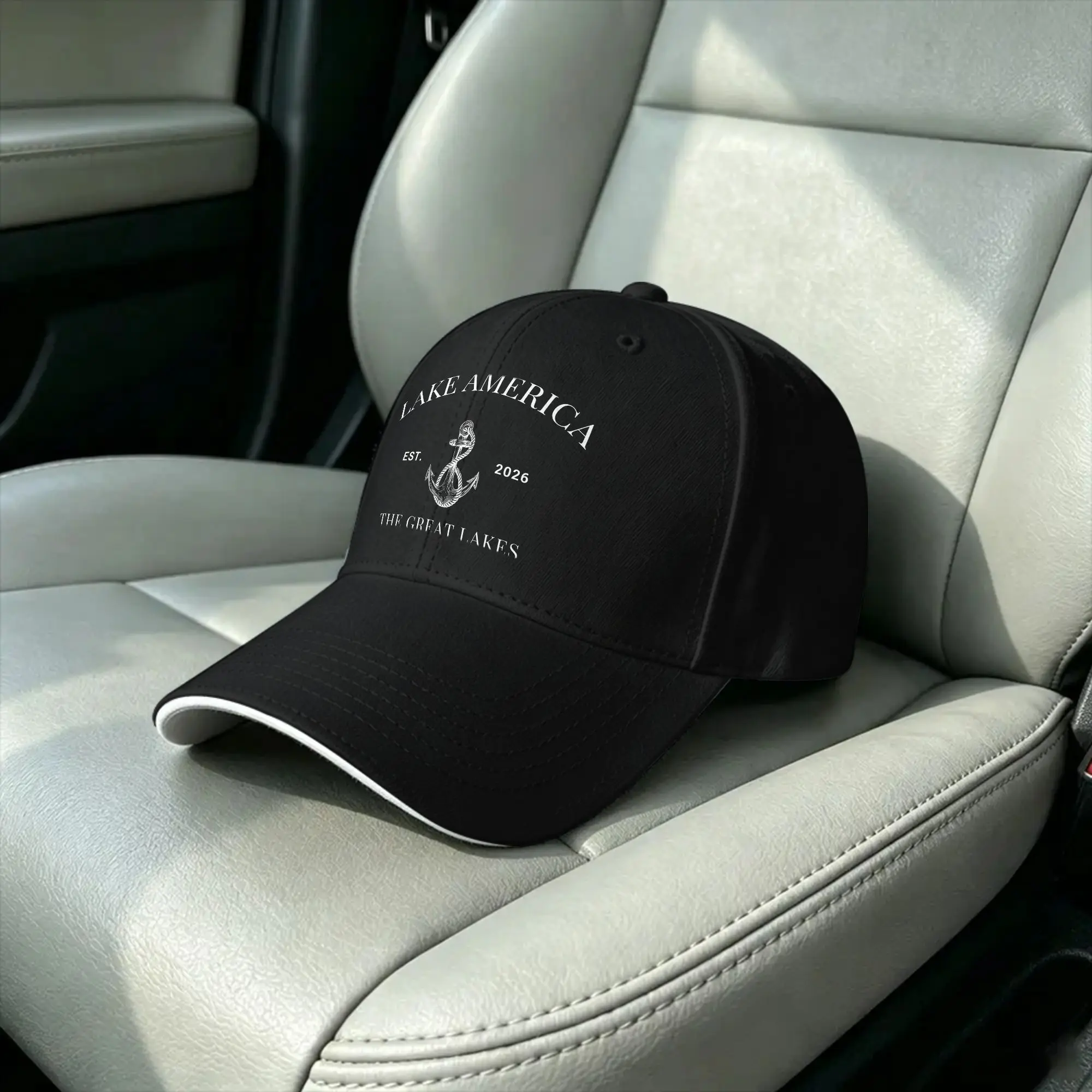 Lake America EST 2026 Casual Baseball Cap Summer  Trucker Hat Wholesale Outdoor Sports  Cap Unisex-Teens y2k Funny Baseball Caps