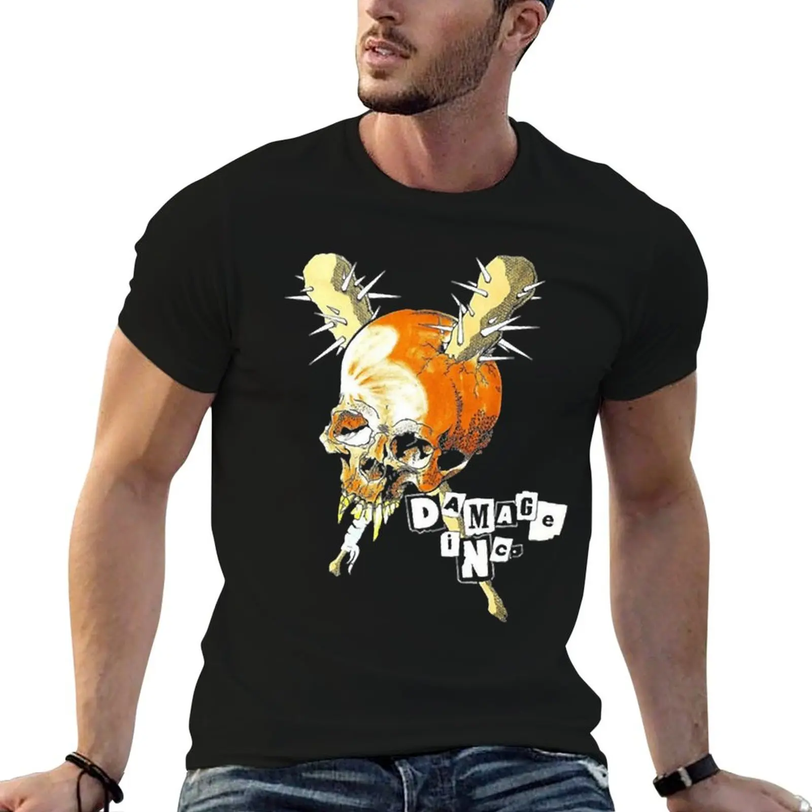 Kill Skull Domage T-Shirt Active Wear Sports T-Shirt for Men