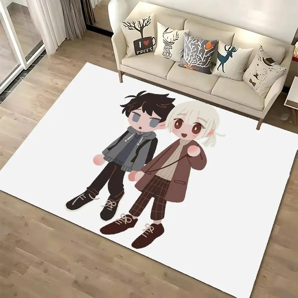 Anime S-Saihate Station Floor Mat Bathroom Absorbent Mat Simple Door Dirt-resistant Mat Home Kitchen Mat