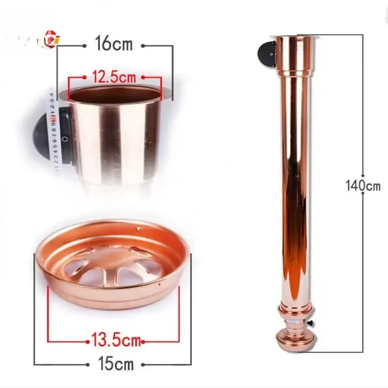 Commercial Restaurant Indoor BBQ Exhaust BBQ Smoke Pipe Extractor with Light