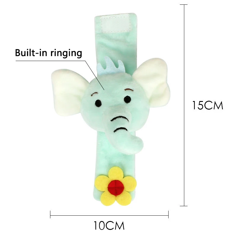 لطيف الكرتون الحيوان على شكل الطفل جرس المعصم حزام ساعة اليد لعب طفل المعصم جرس التعليمية متعة الملحقات #5