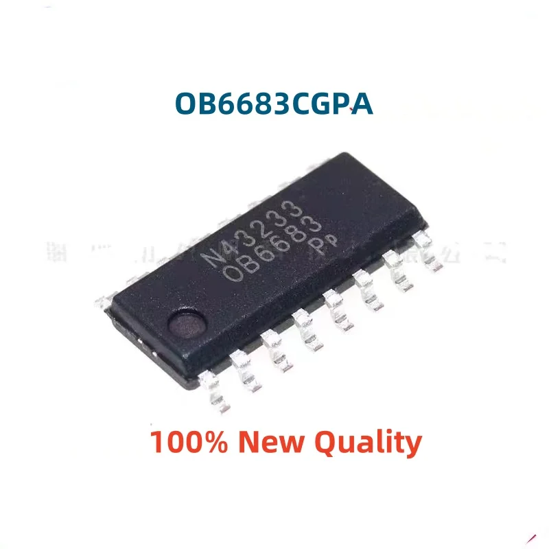 10PCS 100% New OB6683CGPA OB38R08A1W16OP  SOP-16 Brand New Original Chips ic
