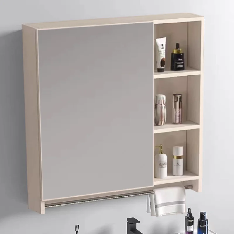 

European Style Space Aluminum Bathroom Cabinets Wall-mounted Nordic Luxury Vanity Mirror Cabinets Home Furniture Bagno FYBC