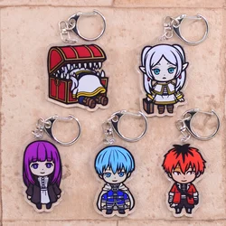 Frieren: Beyond Journey's End Keychain Arcylic Cartoon Figures Keyrings Anime Key Chain Accessories