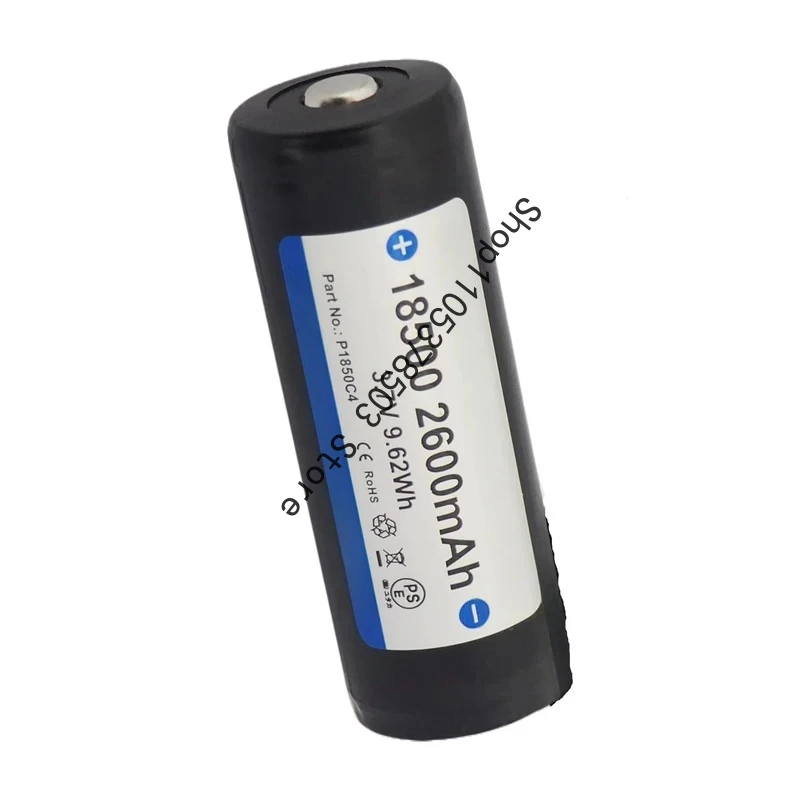 For KeepPower 18500 2600mAh 3.7v flashlight battery, large capacity P1850C4