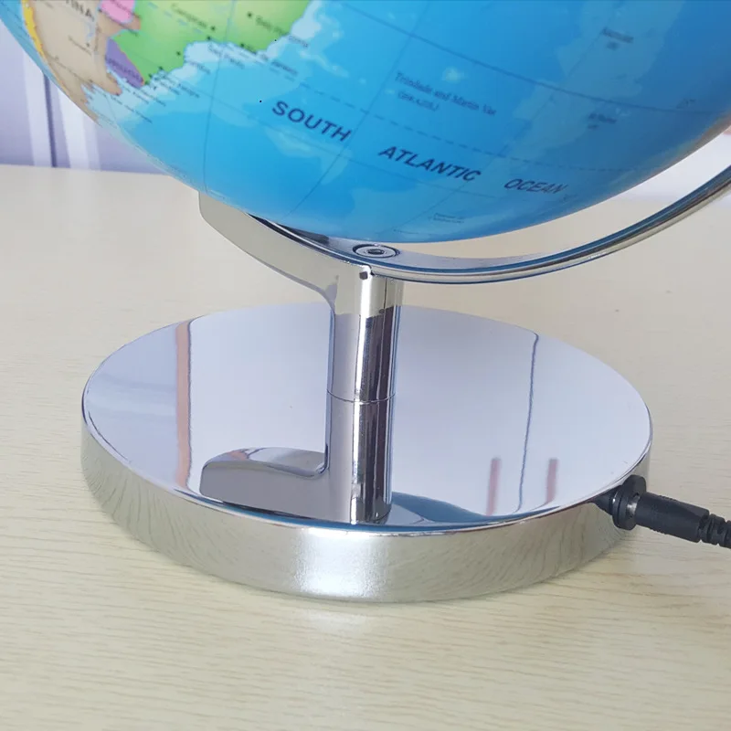 25cm Constellation World Earth Stand Home Office Gift School Supp Globe with Illumination Geography Educational Toy with