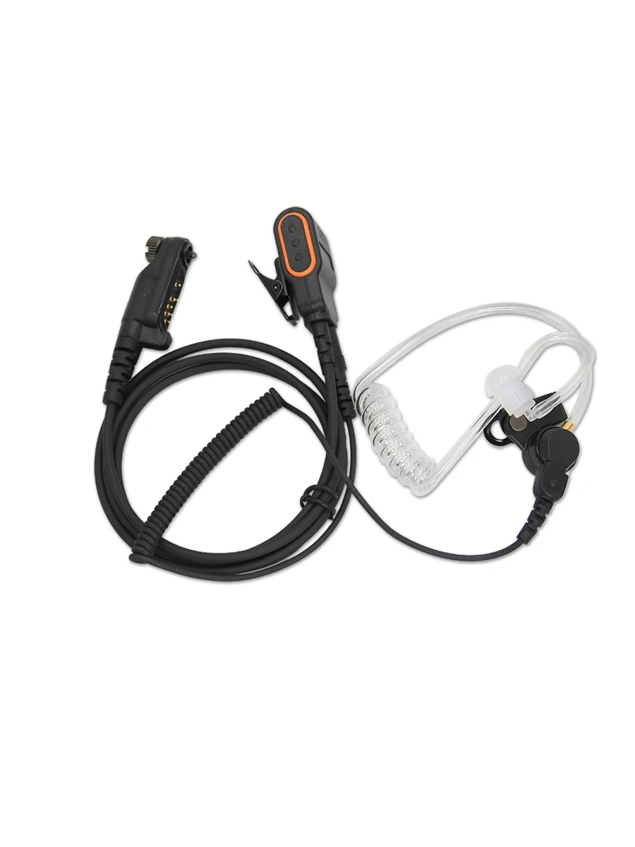 Mikrofon z przewodnikiem powietrznym i przyciskiem PTT do zestawu słuchawkowego walkie-talkie PD685 PD600 PD662 PD605 PD602 PD606 PD680 X1P X1E Słuchawki radiowe — zdjęcie produktu 6