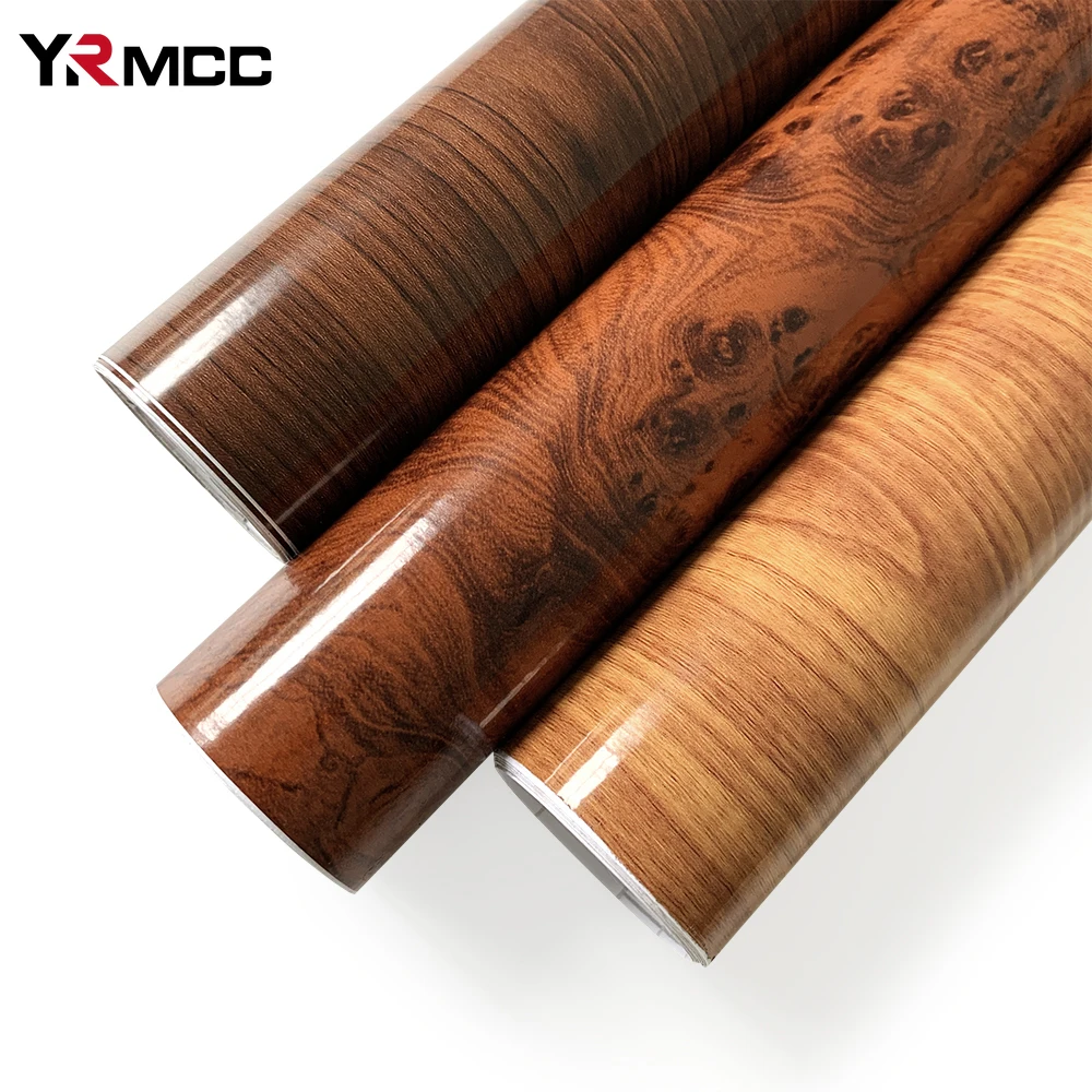 Wood Grain Car Stickers Interior PVC Wood Grain Textured Stickers Protective Vinyl Sticker Decal Wrap Film Styling Car Stickers