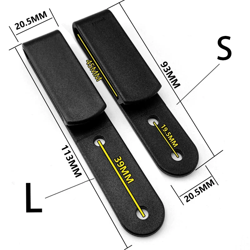 2PCS KYDEX IWB Sheath Clip K-belt Accessories Leather Sheath Belt Clip Belt Secure for Knife Holster Scabbard Accessories EDC