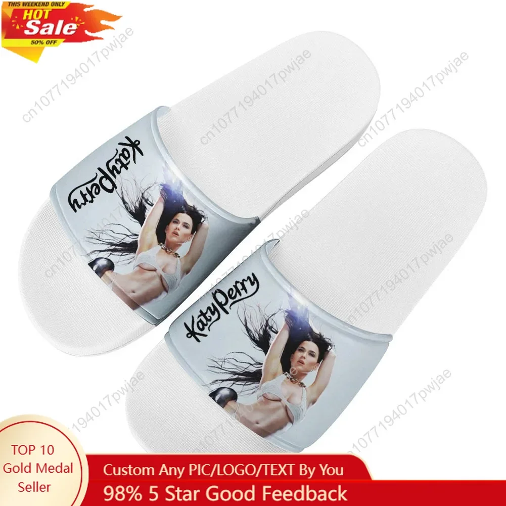 Katy Perry Singer Slippers Home Water Shoes Mens Womens Summer Slipper Retro street Indoor Outdoor Custom Beach Pool Sandals