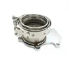 터보 다운파이프 플랜지 to 3 인치 V 밴드 어댑터, M8 스루 홀, 커민스 홀셋 WH1C HX35 HX35W HX40 터보차저 1