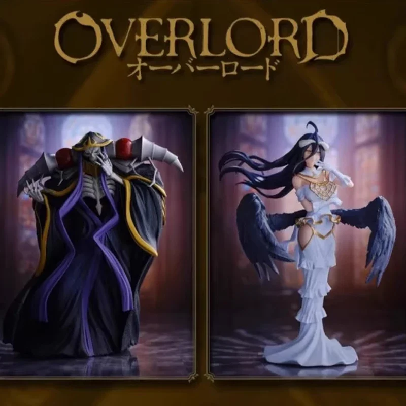BLBU ACG Bandai BANPRESTO Overlord Albedo Ainz Ooal vestido esqueleto rey Anime modelo Original juguete figura de acción regalo para niños