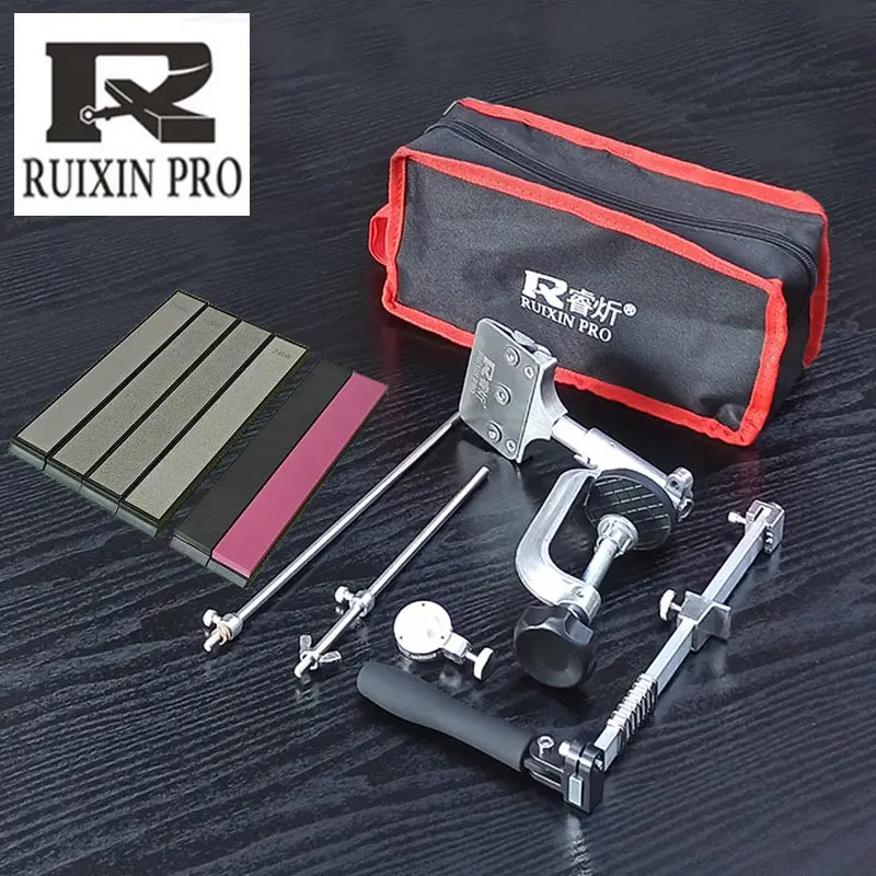 RUIXIN PRO Fixed Angle Knife Sharpener Multifunctional Diamond Whetstone Ruby  Apex Edge Blade Kitchen Gadgets Auxiliary Tools