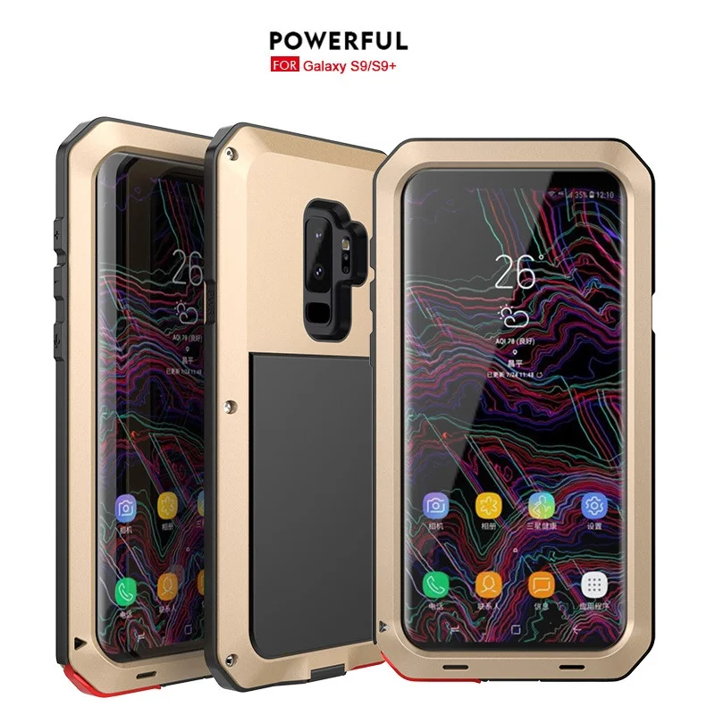Heavy Duty Powerful Shockproof Waterproof Metal Metal Cover Cell Phone Case For Samsung S7 S8 S9 S10 S20 S21 S22 Plus Note 20
