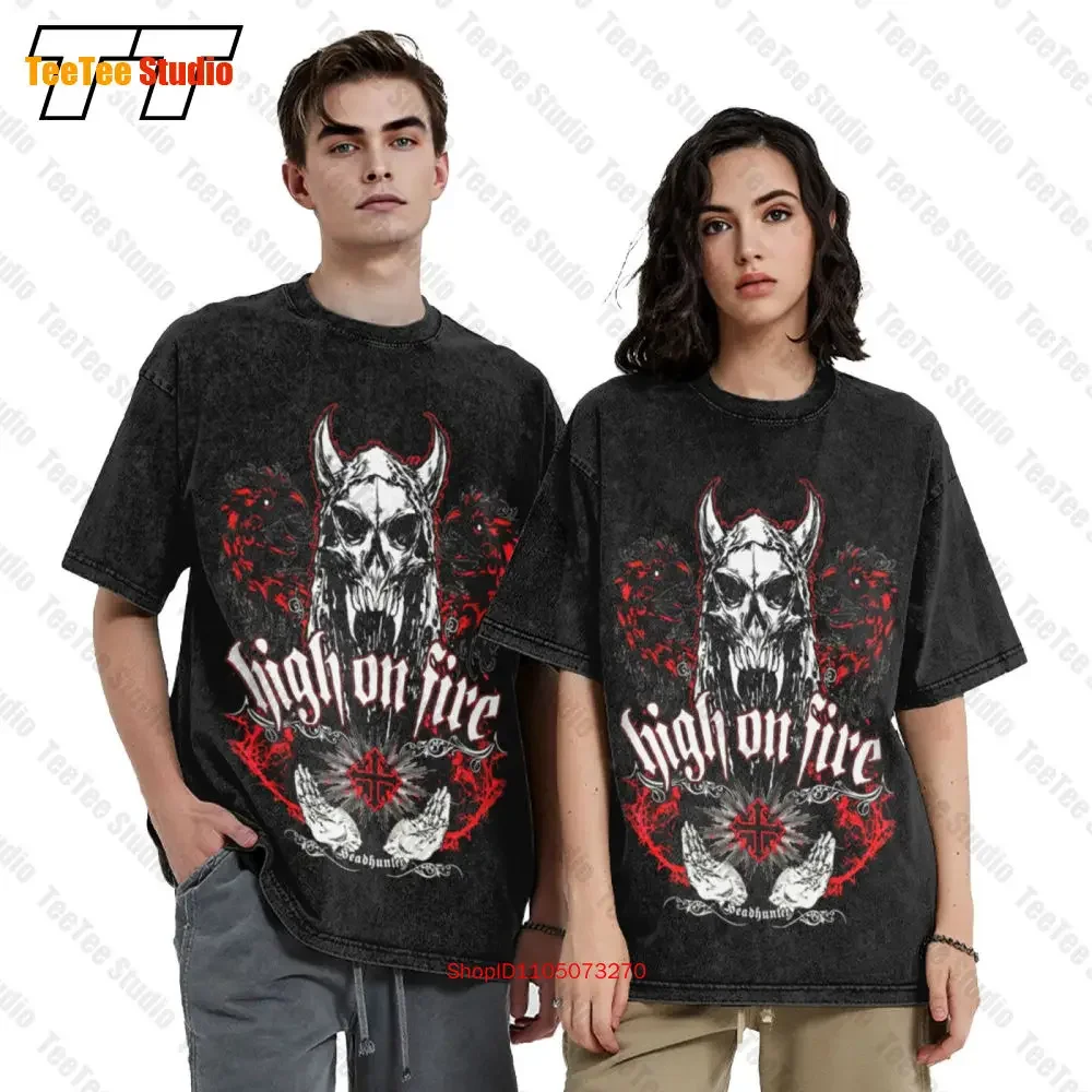 High On Fire Band Headhunter Tour Vintage Oversized T-Shirt FINK