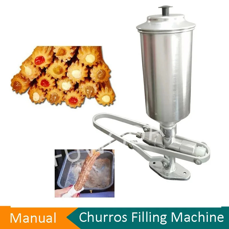 Filling Manual Jam 1.8L Machine Spanish Churros Stuffing Machine Squeeze Filling Jam Filling Machine Squeeze