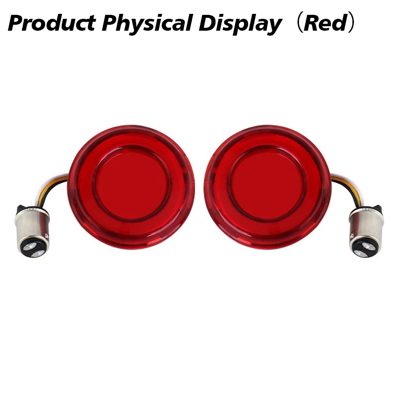1157 LED Motorcycle Turn Signal Lamp 12V Retro Red High Brightness For Harley Softail Dyna Breakout Sportster Touring CVO