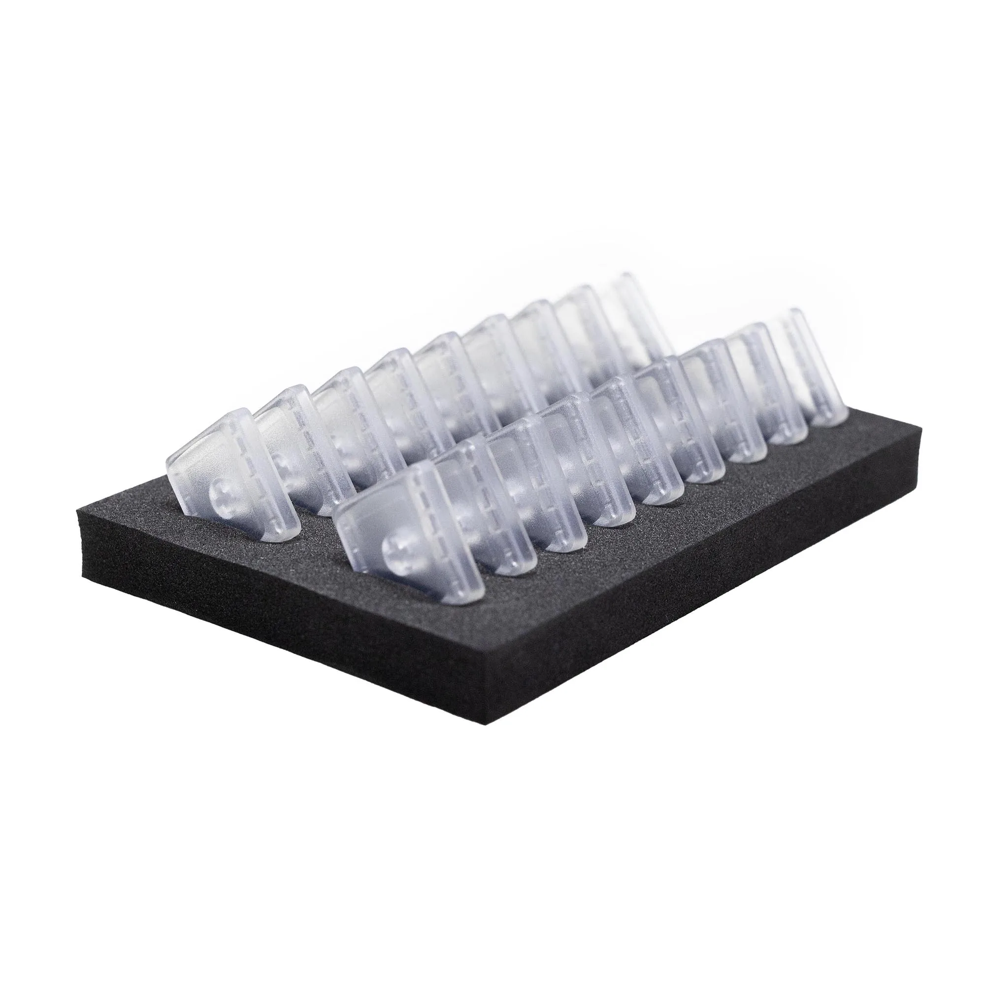 Taihao Low Profile Translucent Keycap Thins Keycaps For Gaming Mechanical Keyboard Kailh Choc 1350 or MX Switch Clear 18 Key
