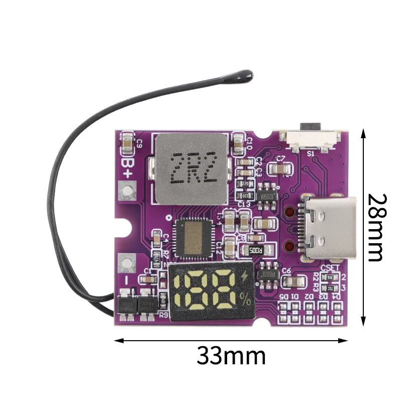 22.5W Power Bank Bidirectional Fast Charging Mobile Power Module Circuit Board With Digital/Light Type-C USB Suppor PD/QC3.0 2.0