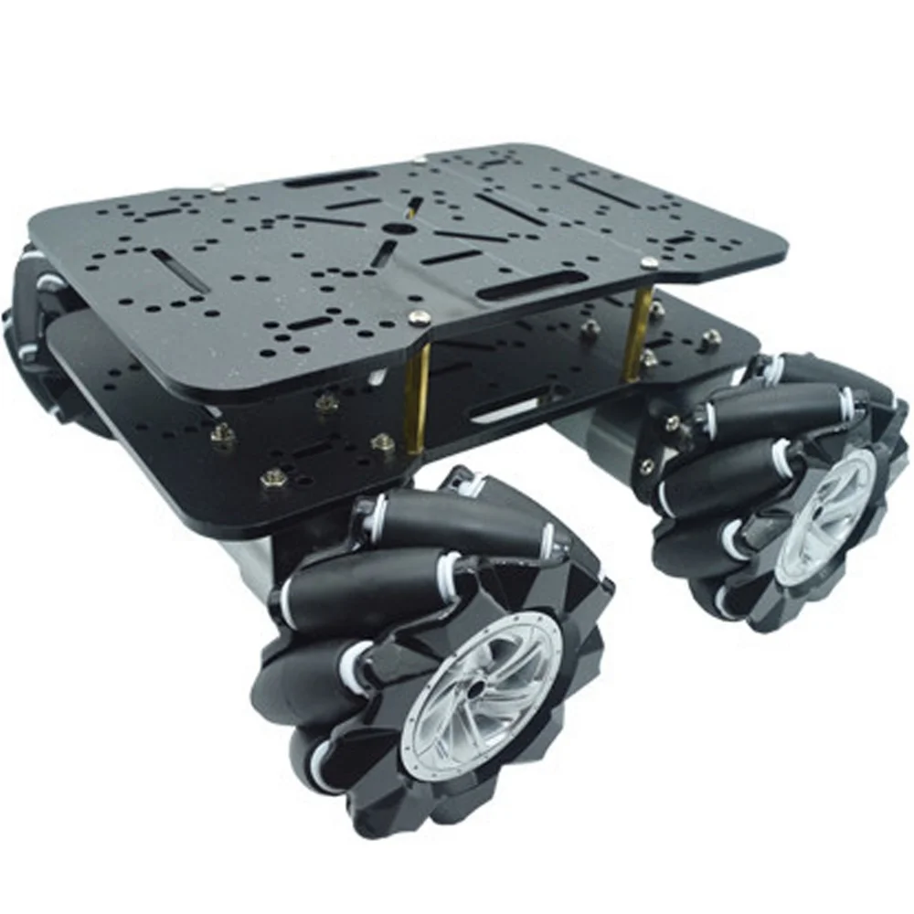 25GA 370 JGB37 520 Encoder Gear Motor DC 6V 12V 4WD Smart Car Chassis Obstacle Avoidance Motor Chassis Kit with McNum Wheel