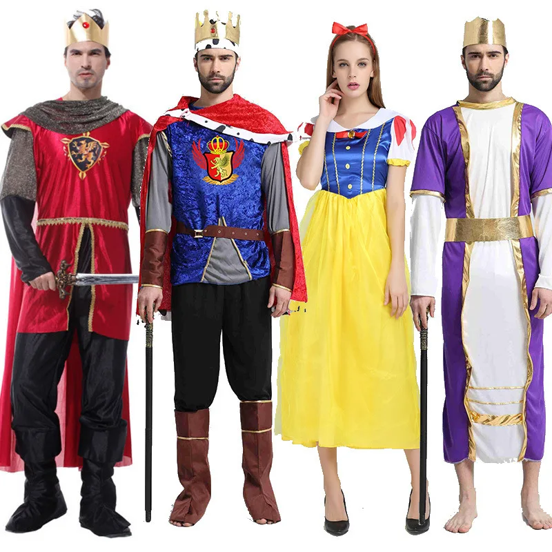 

Halloween Cosplay Costume Makeup Ball Adult Arab King Queen Princess Roman Costume Drama Performance Costumes