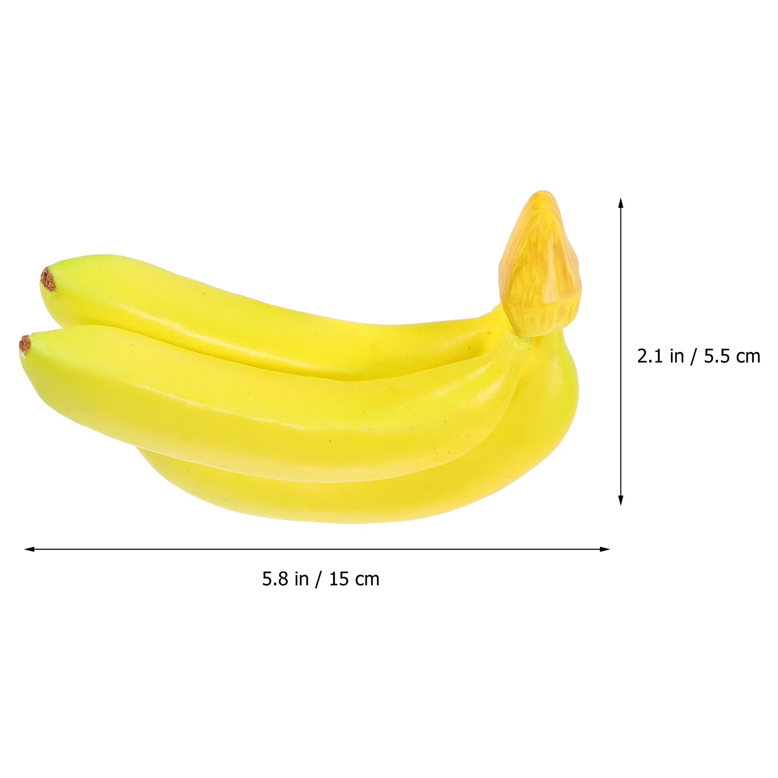 

3 Pcs Strawberry Simulated Banana Ornaments Decorations Green Foam Realistic Artificial