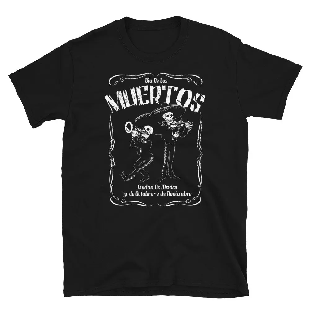 Mariachi T Shirt Skull Mexican Skeleton Day of the Dead Music Lover Dia De Los Muertos Band