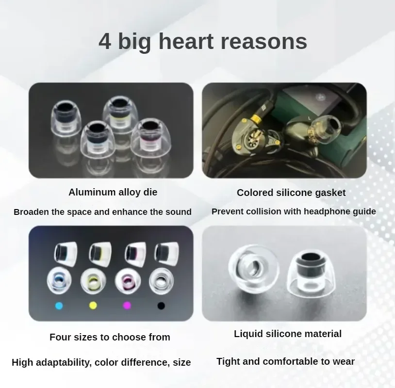 Pentaconn Coreir Al Alloy Aluminum Eartips for In-Ear Monitor IEM HiFi for Sony AZ80 XM5 HS200 ie900 ie600 Earphone Eartips