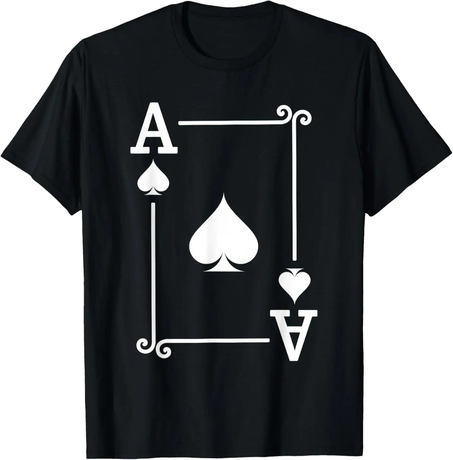 Traje de cartas de jogo - Ace、K、Q、J、10、9、8、7、6、5、4 、、2 Camiseta de pôquer de cartas de diamantes unissex verão streetwear tops camiseta