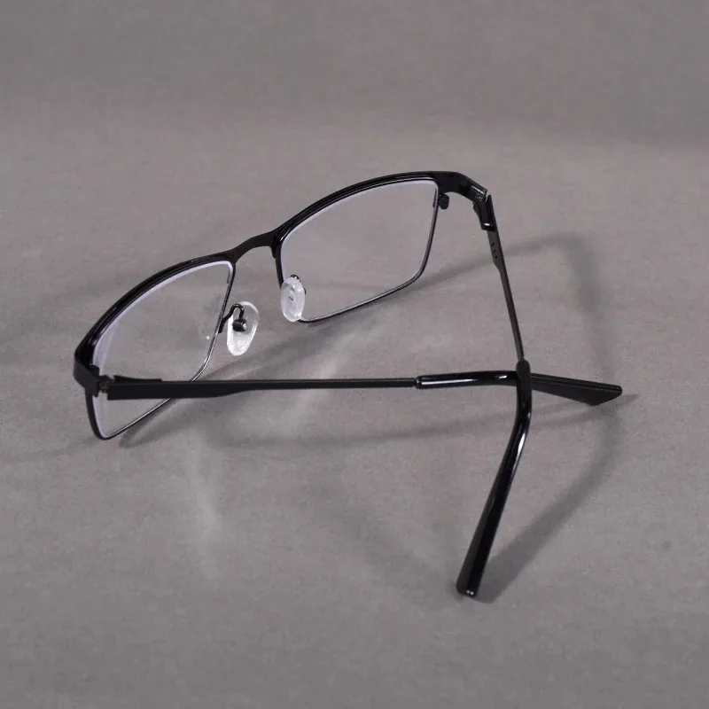 Lesebrille für Herren mit Blaulichtfilter, Metallrahmen, Federscharnier, Presbyopie +0,75-4 Dioptrien Vergrößerungslinse – Detail 19