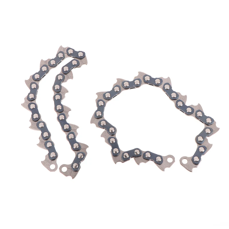 2Pcs 금속 체인 유형 잔디 커터 체인 블레이드 목재 절단 가솔린 잔디 트리머 헤드 체인 목공 액세서리