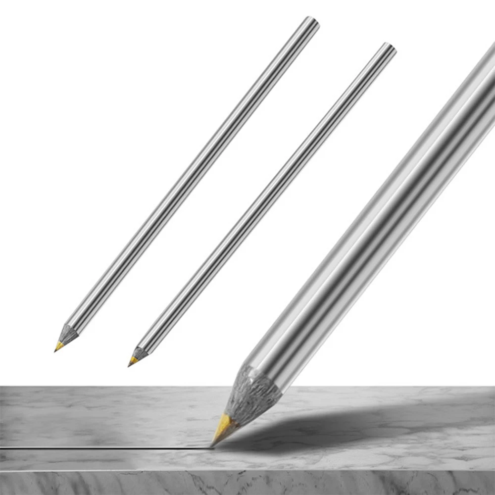 10pcs Carbide Scriber Pens Metal Wood Glass Tile Cutting Marker Pencil Woodworking Hard Metal Lettering Hand Tool