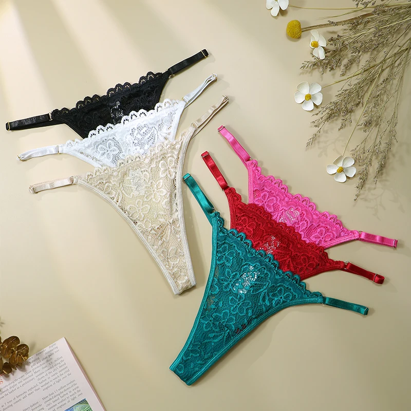 1pcs  Woman Thongs Panties Female Breathable Panty Hollow Panties Sexy Lace Underpants Panty Underwear For Women