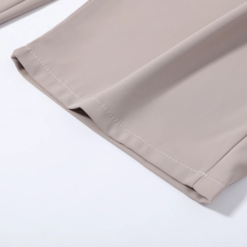 2026 Herbst Casual Dekor-Mantel-Hosen-Set für Damen, Langarm, Einfarbig, Stehkragen, Lose Mäntel, Lange Hosen-Sets, Damen-Oberbekleidung, Neu – Detail 11