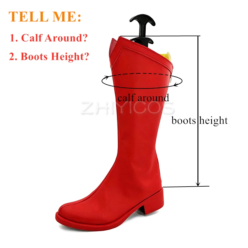 New Super Hero Men Cosplay Shoes Red Boots American Movie Hero Cosplay Carnival Halloween Cosplay Shoes for Men Women - view 2
