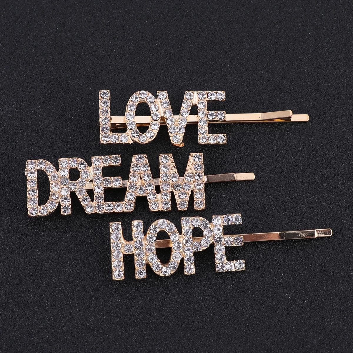 

3pcs Alloy Letter Hair Clips English Alphabet Hairpin for Women Girls Easy Grip Stylish Bobby Pins Fashion Hair Accessories
