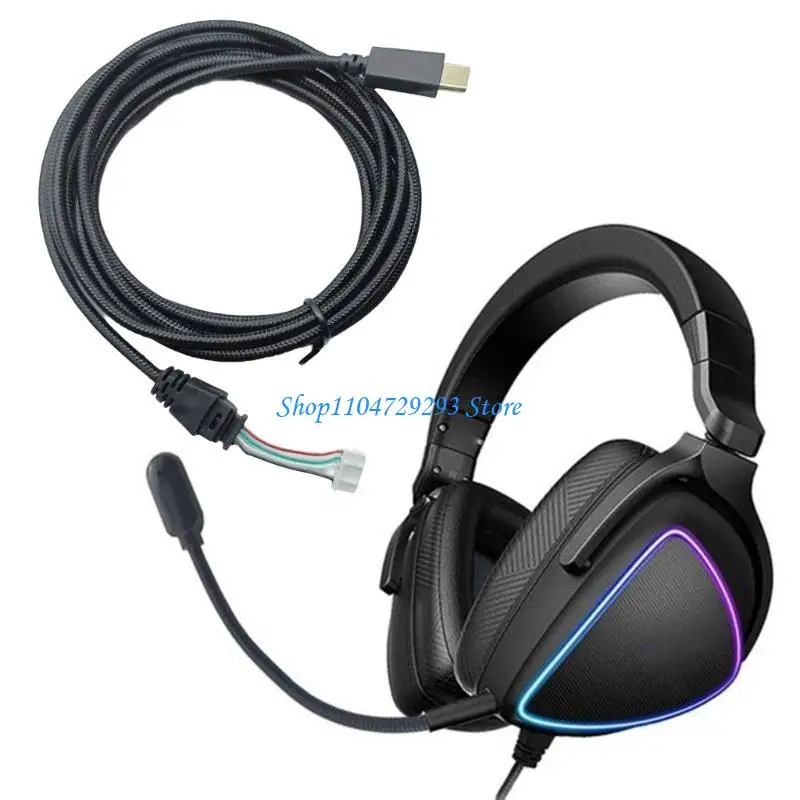 Y2GD Braided Wire For ROGDelta/ROG DeltaS Worn Or Broken Headphone Cable Repair