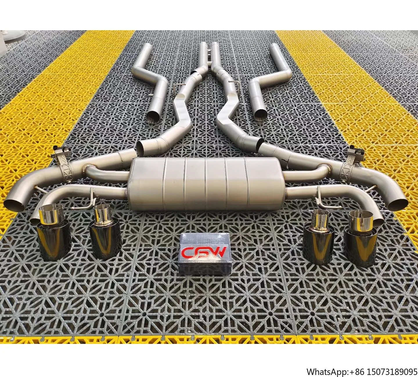 

CGW High Performance Incredible Sound Stainless Steel Exhaust Catback Piping Muffler for F95 F96 X5M X6M 4.4T