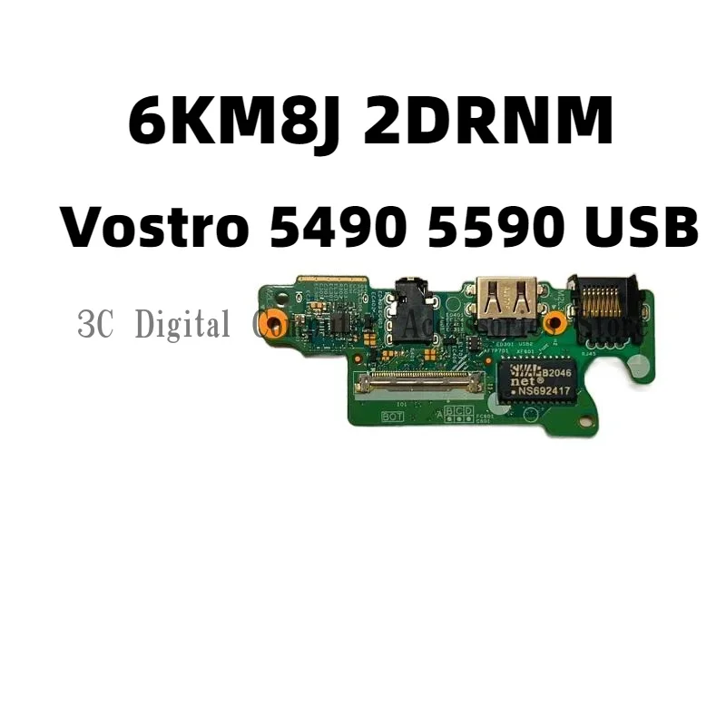 

6KM8J 2DRNM для Dell Vostro 5490 5590, USB-аудиосчитыватель, маленькая плата ввода-вывода