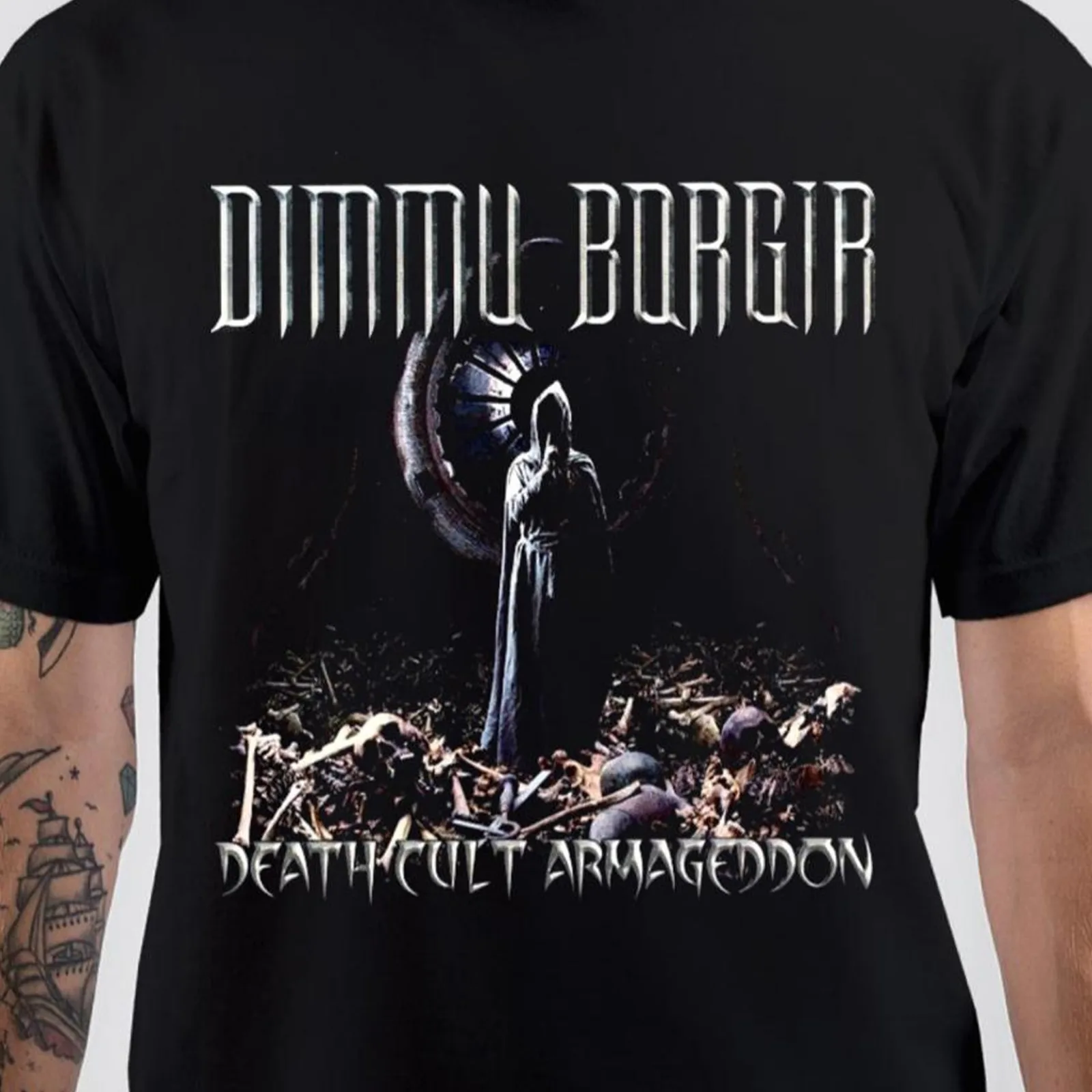 Dimmu Borgir band Death Cult Armageddon T shirt black All Size 1F987 long or short sleeves