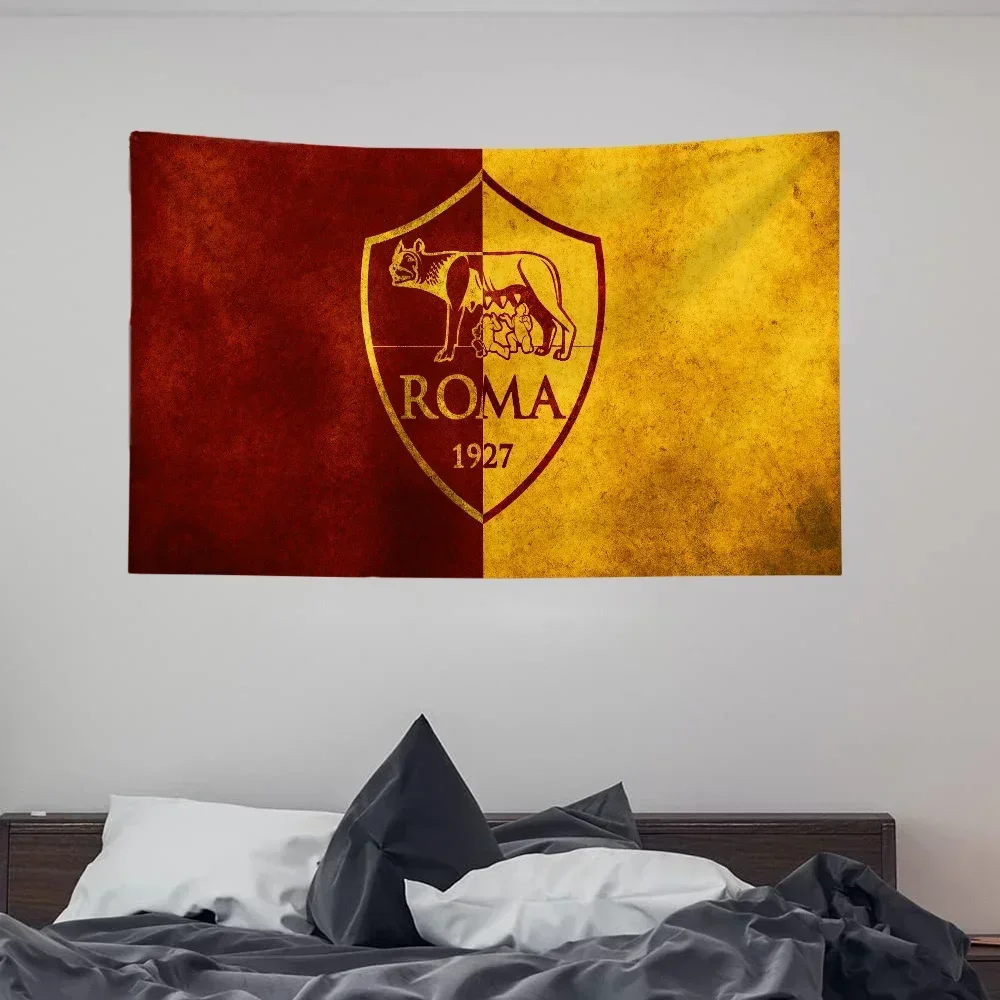 Pride Flag AS Roma Funny Flags for Rooms Home Decor Home & Garden Workshop Flags and Banners Penetration Cute Room Decor Outdoor