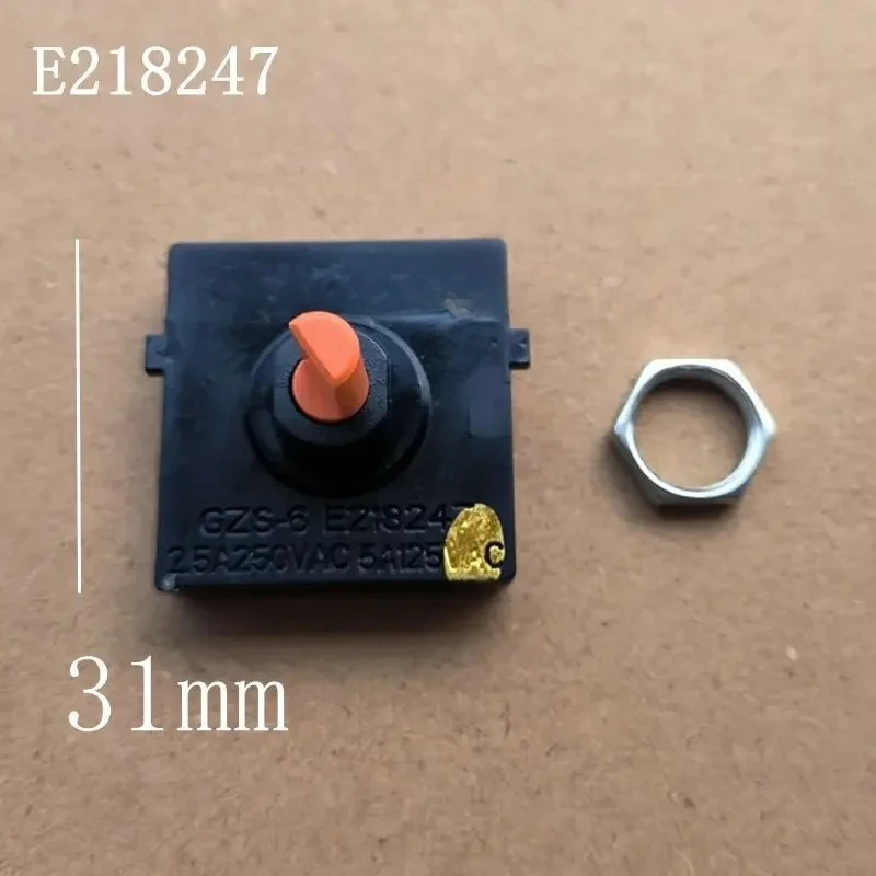 4-Speed Switch for Electric Fans - GZS-6 Rotary Switch for E218247 Fan Speed Adjustment 2.5A/5A 125V/250V