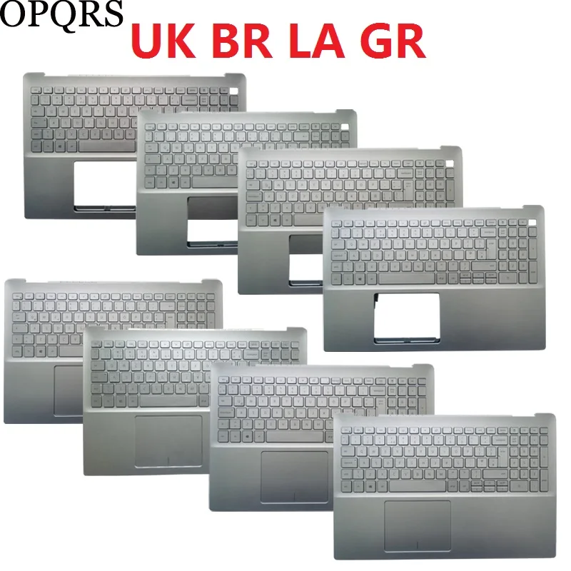 

NEW UK/Brazil /Spanish Latin/German laptop keyboard For Dell Inspiron 5590 5598 with palmrest upper cover backlit