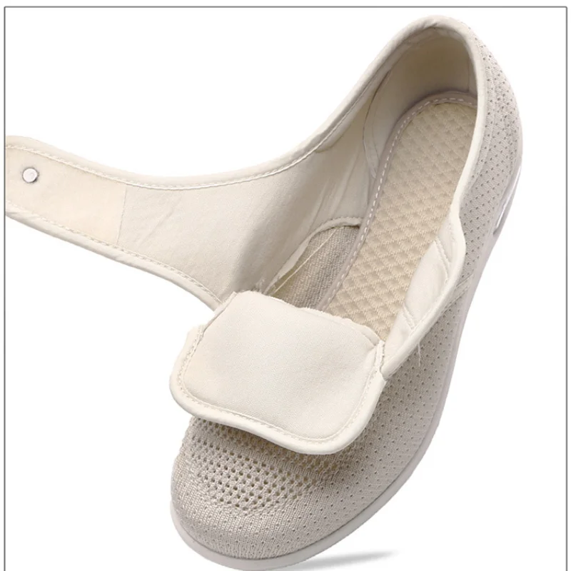 The elderly Orthopedics Wide Feet Swollen Shoes Thumb Eversion Adjusting Soft Comfortable Diabetic Shoes Mom and dad Shoes