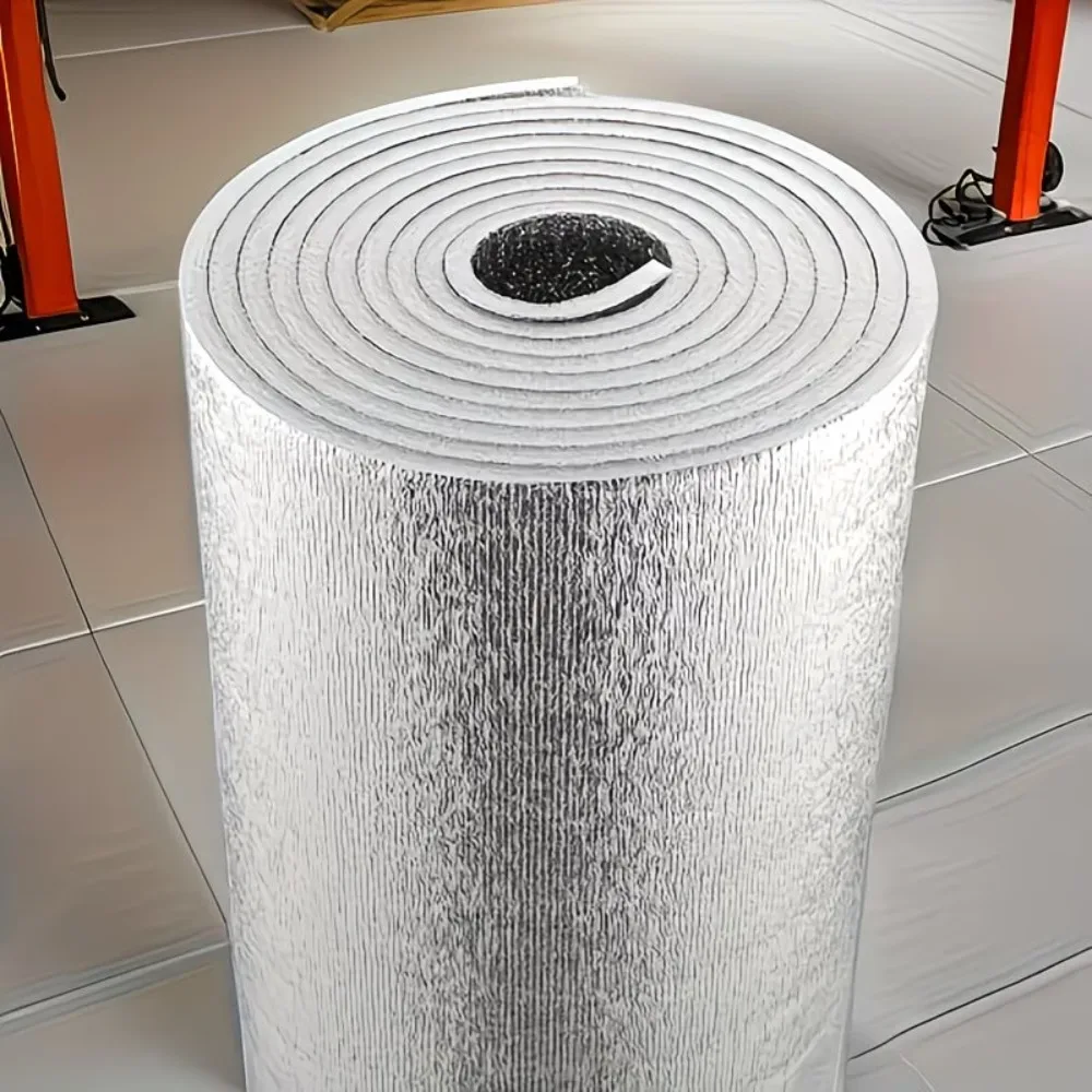 Extra Long 500cm Double-Sided Reflective Aluminum Foil Insulation Roll Heat Shield Ideal for Windows RVs Garage Doors Room Roof