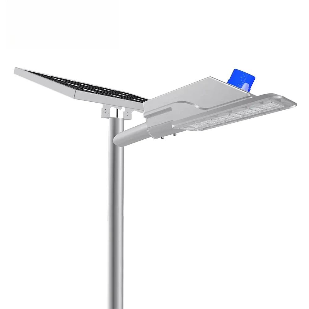 HiShine Group Separated Solar Energy Street Light 100W Outdoor IP67 Smart Solar Lamp Split Solar Street Light With CCTV Camera