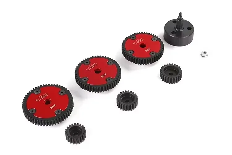 

Reinforced steel transmission gear assembly 54T 20T 52T 22T 50T 24T for 1/5 HPI ROFUN BAJA