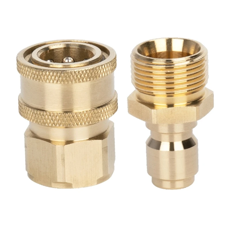 

M17D 1 Pair Quick Release Connector with M22 Thread 15mm Pin Adaptor For Washer Hose