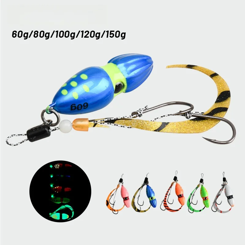isca-de-pesca-noturna-luminosa-bionica-com-anzol-black-diamond-e-cabeca-de-abobora-60g-150g-para-pesca-de-carpa-marca-teaser